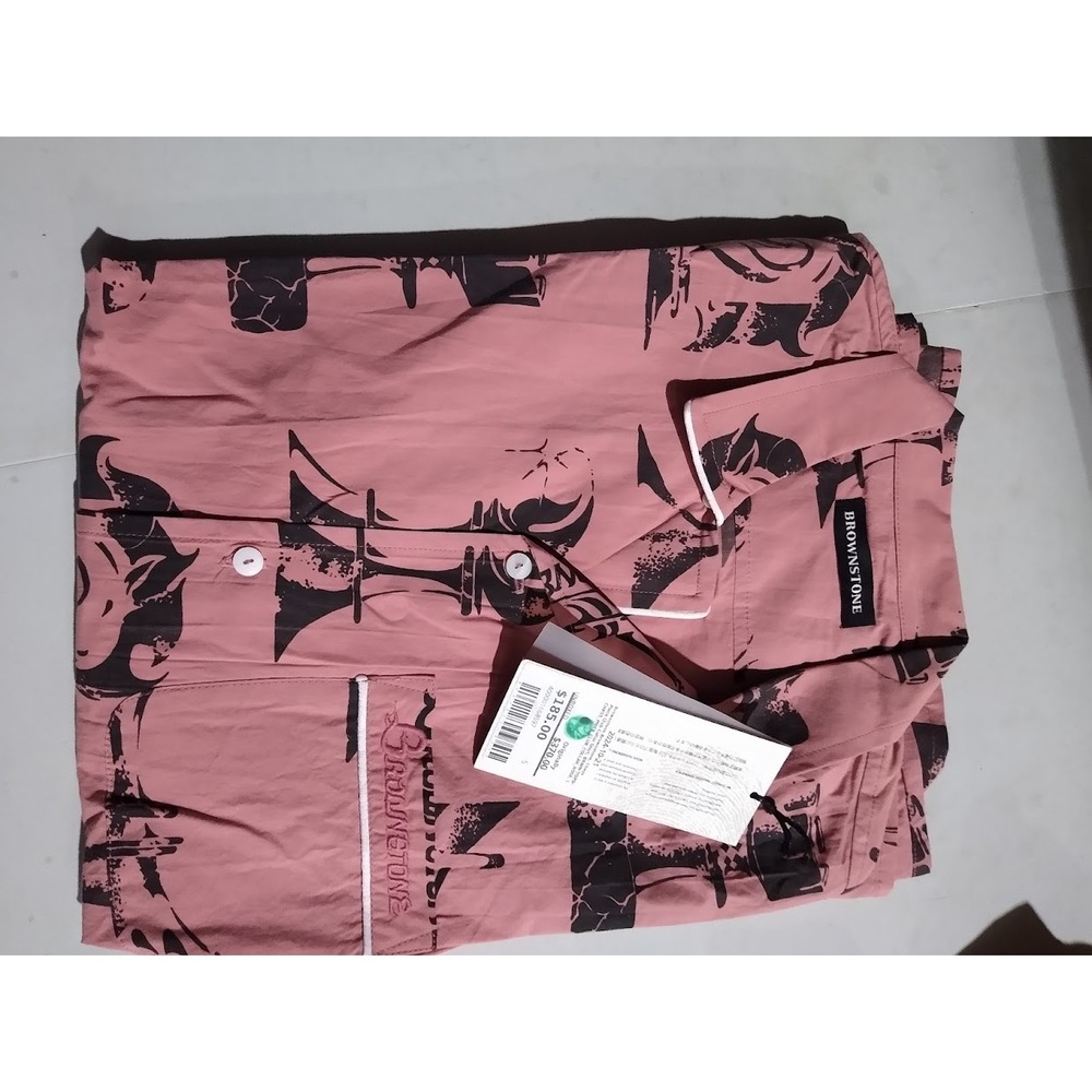 Brownstone, Chess Piece Club Collar Shirt, BRWN-TOPS-CHESS_PIECE CLUB_COLLAR_ROS